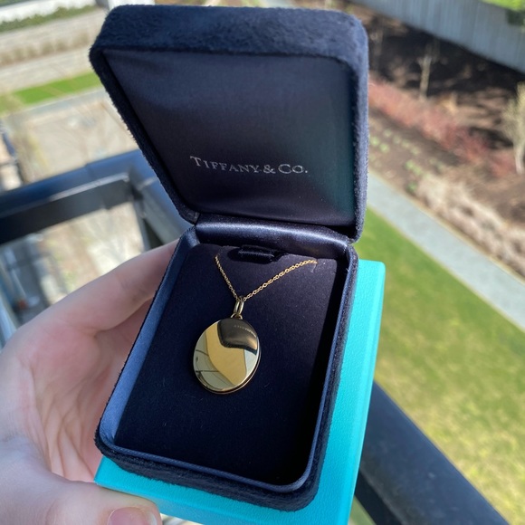 Tiffany Gold Oval Locket Necklace - Picture 7 of 9